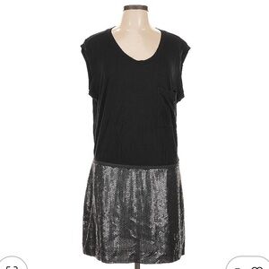 BCBG MaxAzria Black Sequin Skirt Dress - Size 10 NWT